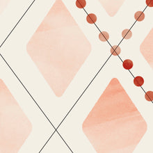 Charger l'image dans la galerie, Douceur d'aquarelle où le regard vogue sur les nuances de terre créées par le hasard de l'eau, ce papier peint inspiré du XIXe nous rappelle le temps qui passe au travers de ses pois patinés accrochés sur un treillage d'ombre. Las, avec son subtil voile coloré, apportera une touche poétique dans votre intérieur.