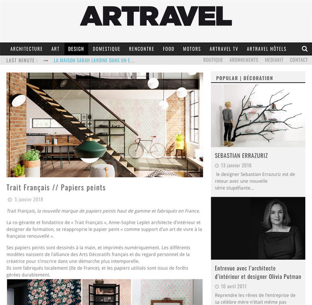 ARTRAVEL - Janvier 2018