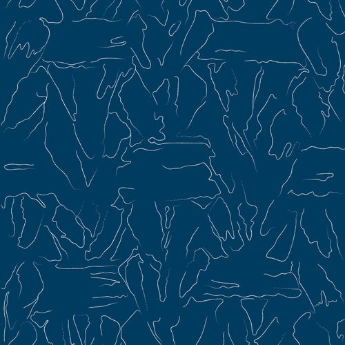 La poésie de la laine se tricote maille après maille dans ce dessin au trait grossi à l'excès. Le motif presque abstrait de Sonia, fait d'entrelacs, se dévoilera à qui sait le regarder et habillera l'espace de son délicat cocon.